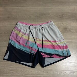 Chubbies 5.5 Inch Inseam Athletic Shorts Size M Abstract Print Drawstring Waist